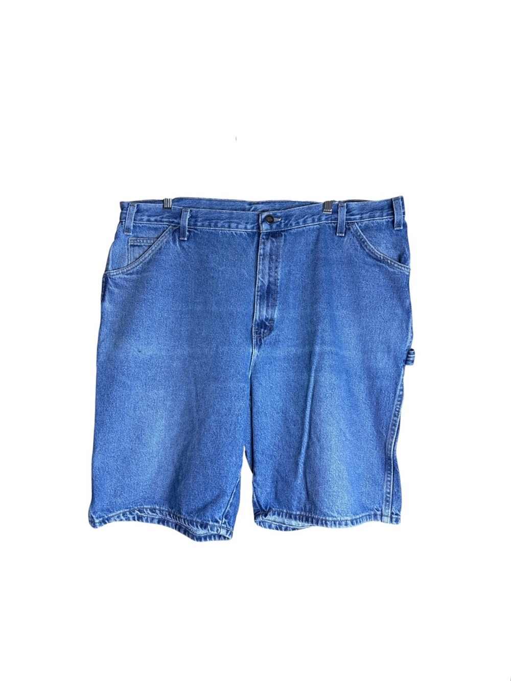 Dickies Carpenter Denim Shorts Relaxed Fit Light Wash Size 42